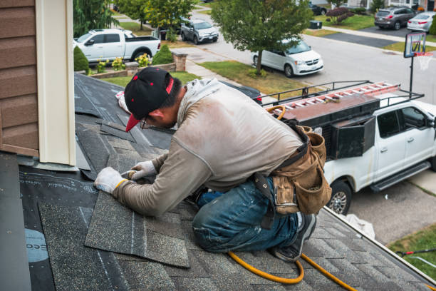 Professional Roof Leak Repair technician working in Uniondale, IN